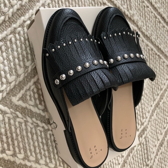 Women’s Backless Loafers - A new day /black - Picture 2 of 5